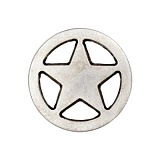 Пуговица на ножке "Звезда", размер 18мм, серебристый, Union Knopf by Prym, U0451676018008301-20