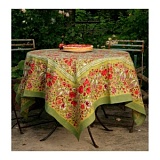 Скатерть "Garden green-rouge" 150*220см, Mas d'Ousvan, 29.45.220